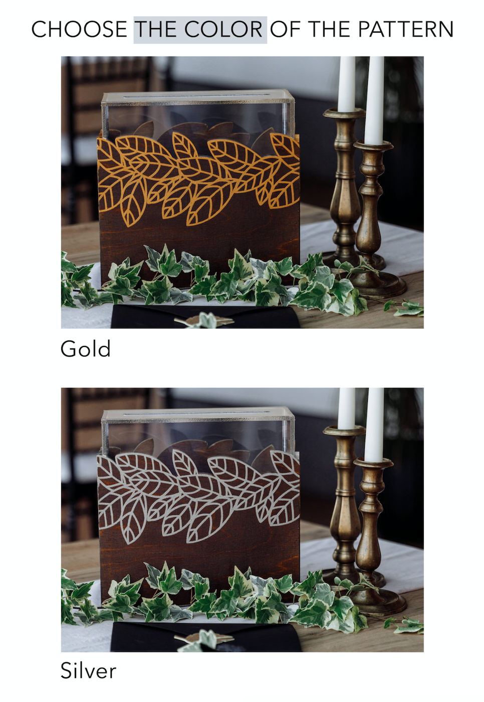 Briefumschlagbox ∙ GOLDEN LEAF