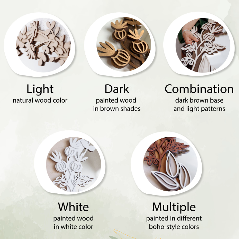 Spiegel mit floralem Ornament ∙ DARK