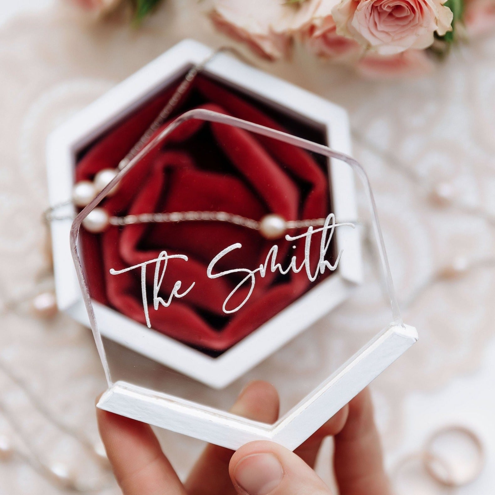 Весільна скринька для обручок