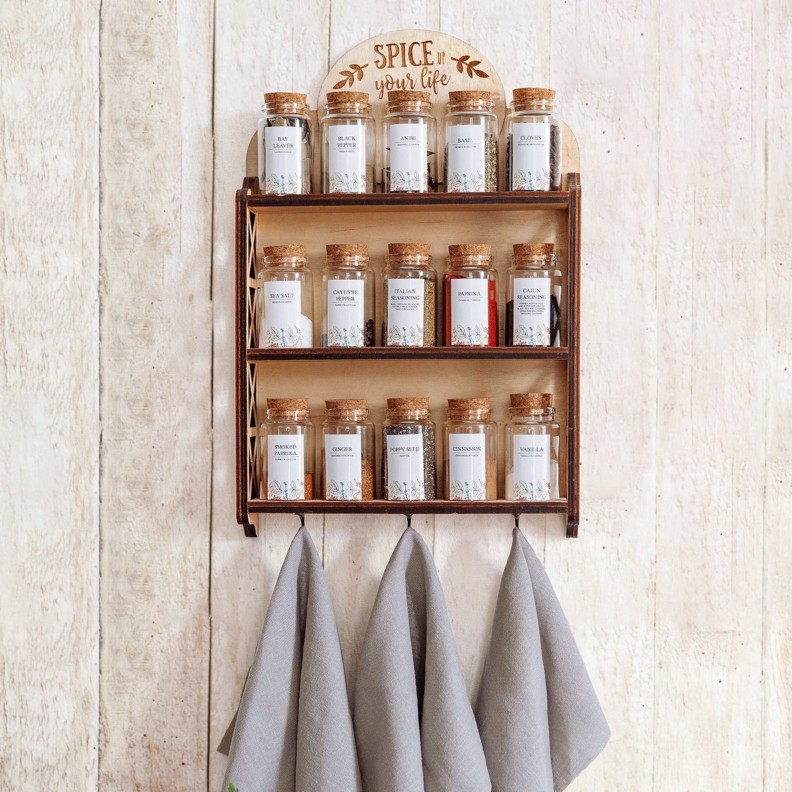 баночки для спецій з наліпками, підставка для спецій