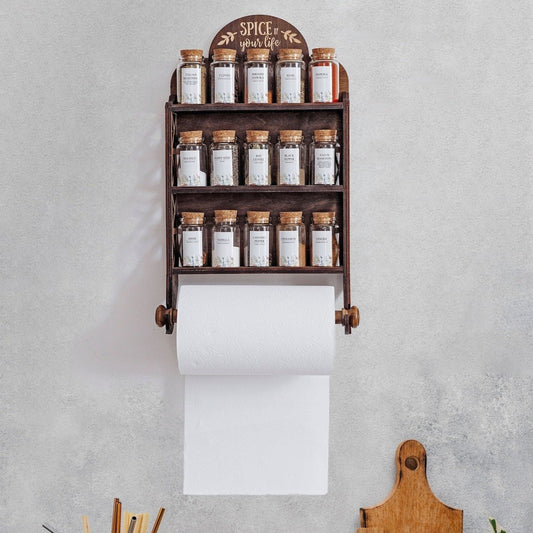 органайзер для спецій, набір для спецій на дерев’яній підставці