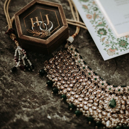 Компактна шкатулка для обручок ∙ Hexagon BROWN