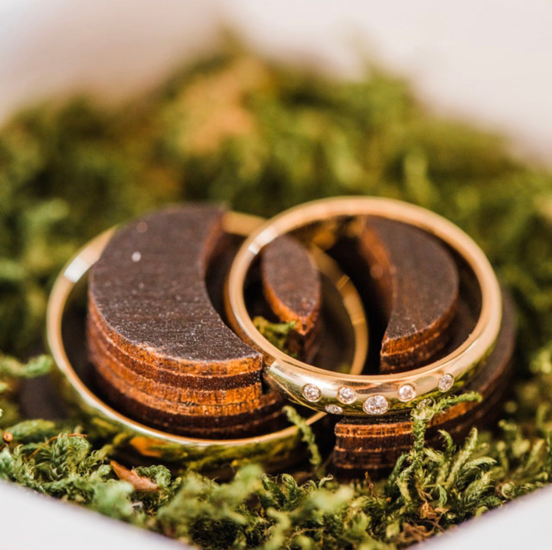 Компактна шкатулка для обручок ∙ Square BEIGE