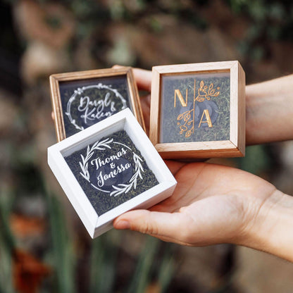 Компактна шкатулка для обручок ∙ Square BEIGE