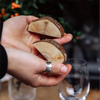 Wooden Table Numbers for Wedding | Freestanding Rustic Eco Table Sign