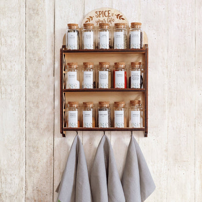 баночки для спецій з наліпками, підставка для спецій