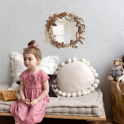 дзеркало в дитячу,  бохо стиль, Настінне дзеркало,  дзеркало в спальню,  Дзеркало в рамі, 